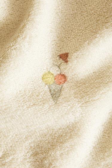 CHILDREN'S COTTON ICE CREAM BEACH TOWEL - Light beige de Zara - Image 4