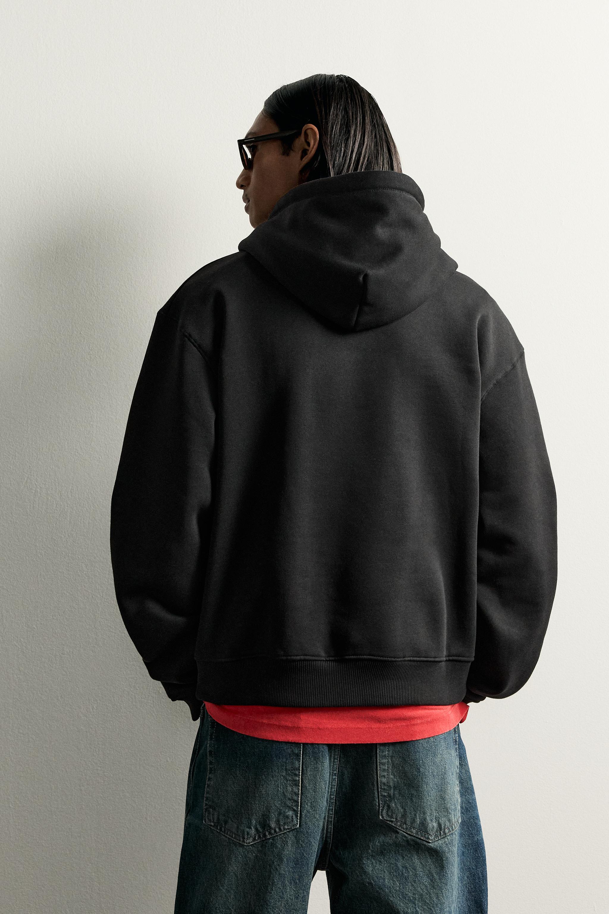 Мужские худи Zara BASIC RELAXED-FIT — фото 3