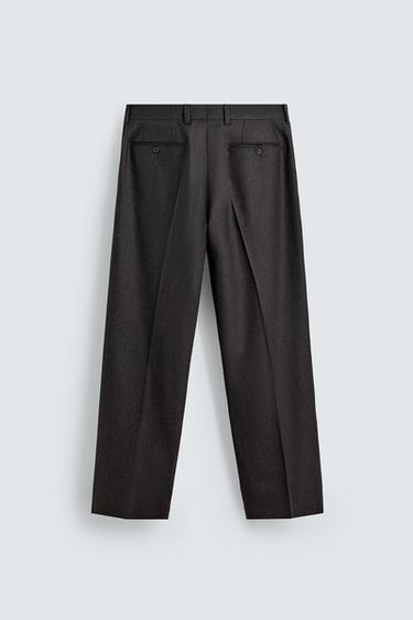 AARON LEVINE X ZARA WOOL SUIT TROUSERS - Brown by Zara - Image 6