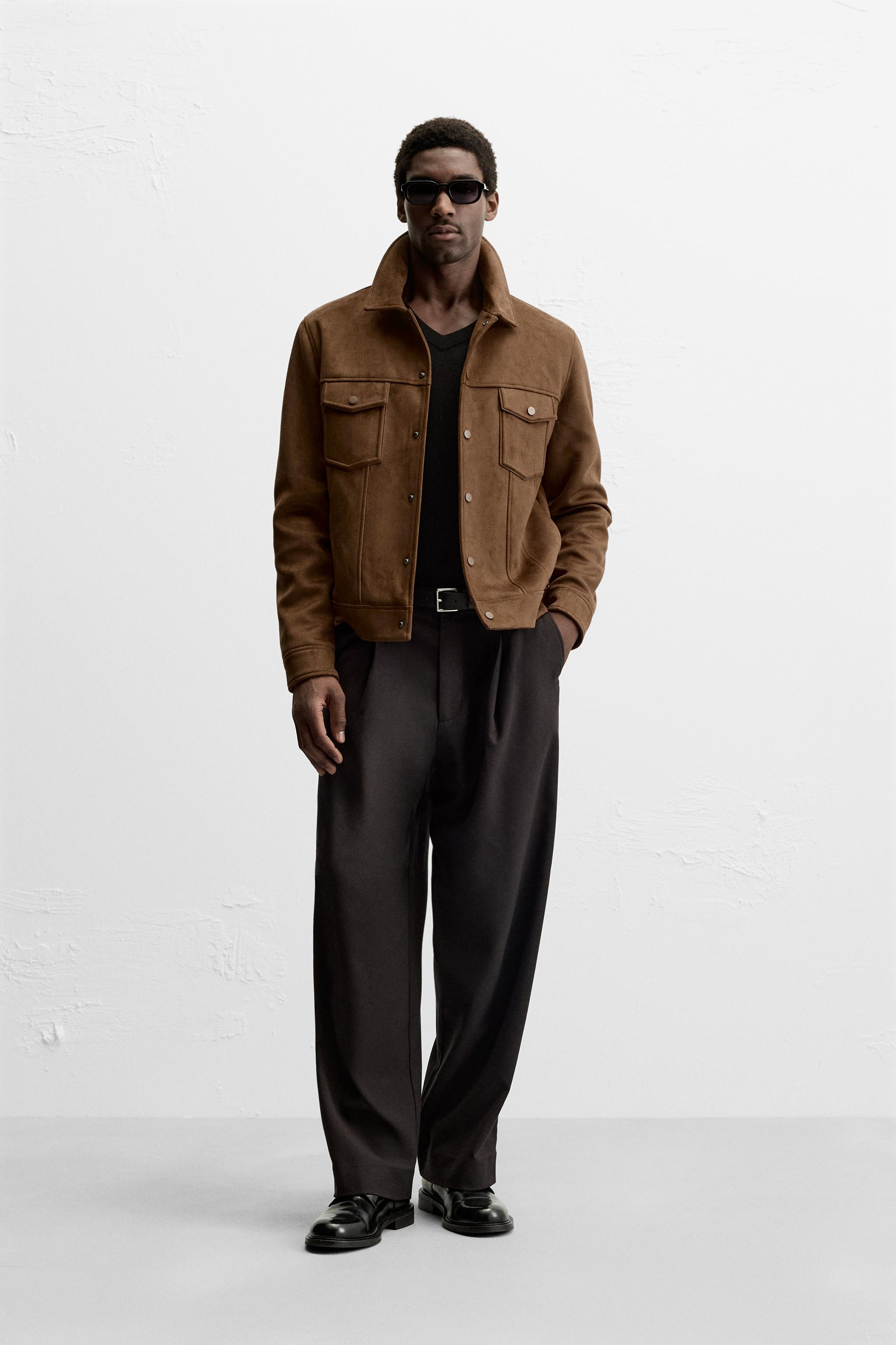 Suede zara jacket online