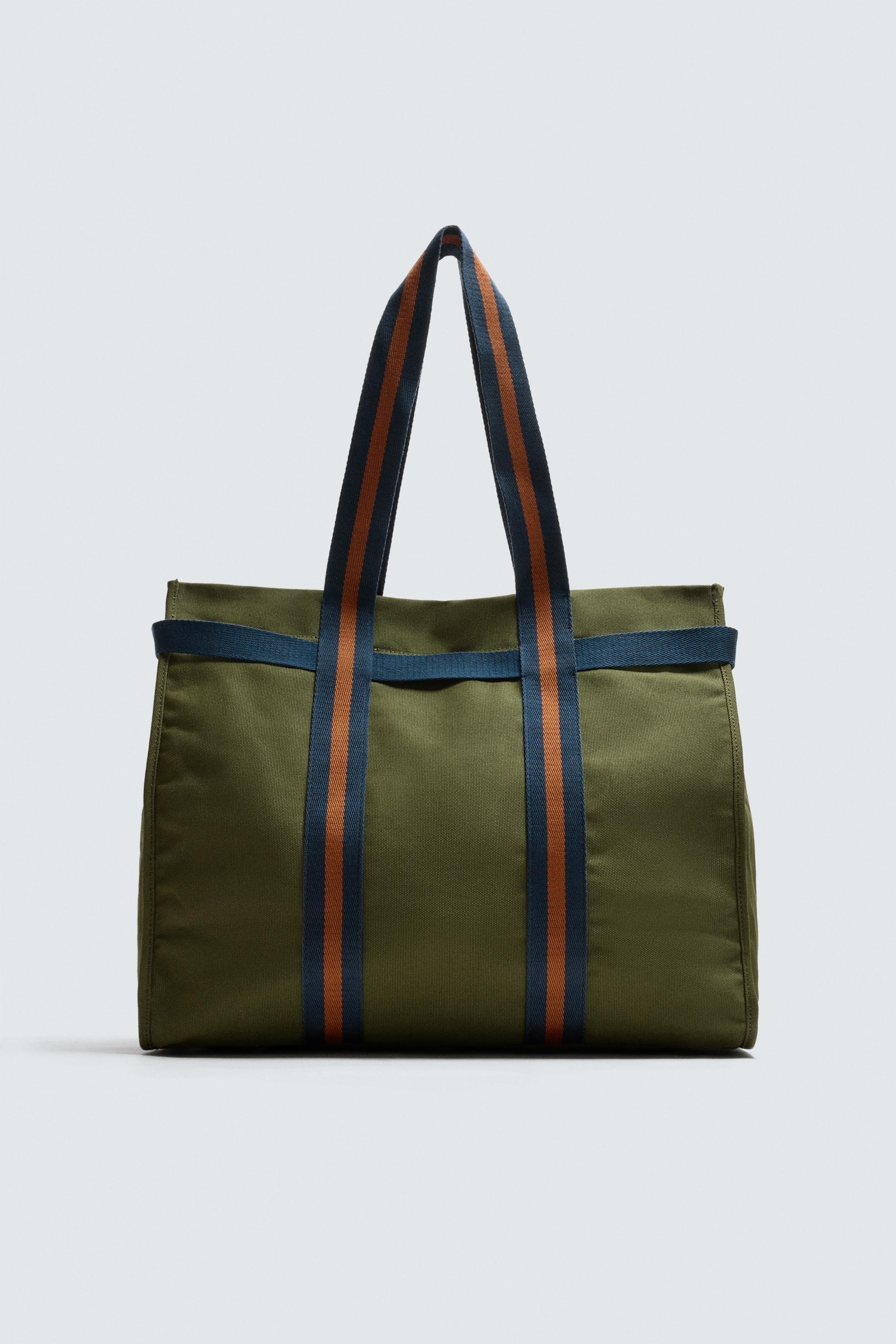 ファブリックトートバッグ - カーキ | ZARA Japan / 日本