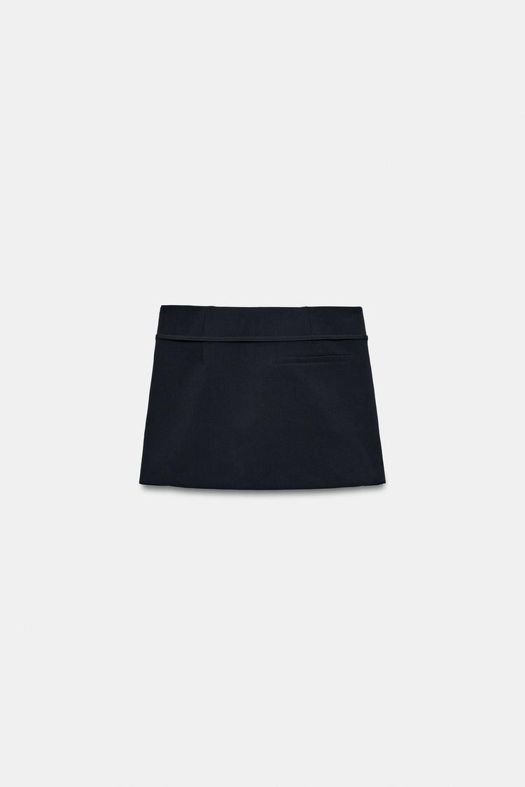 Falda pantalón con cinturón 7