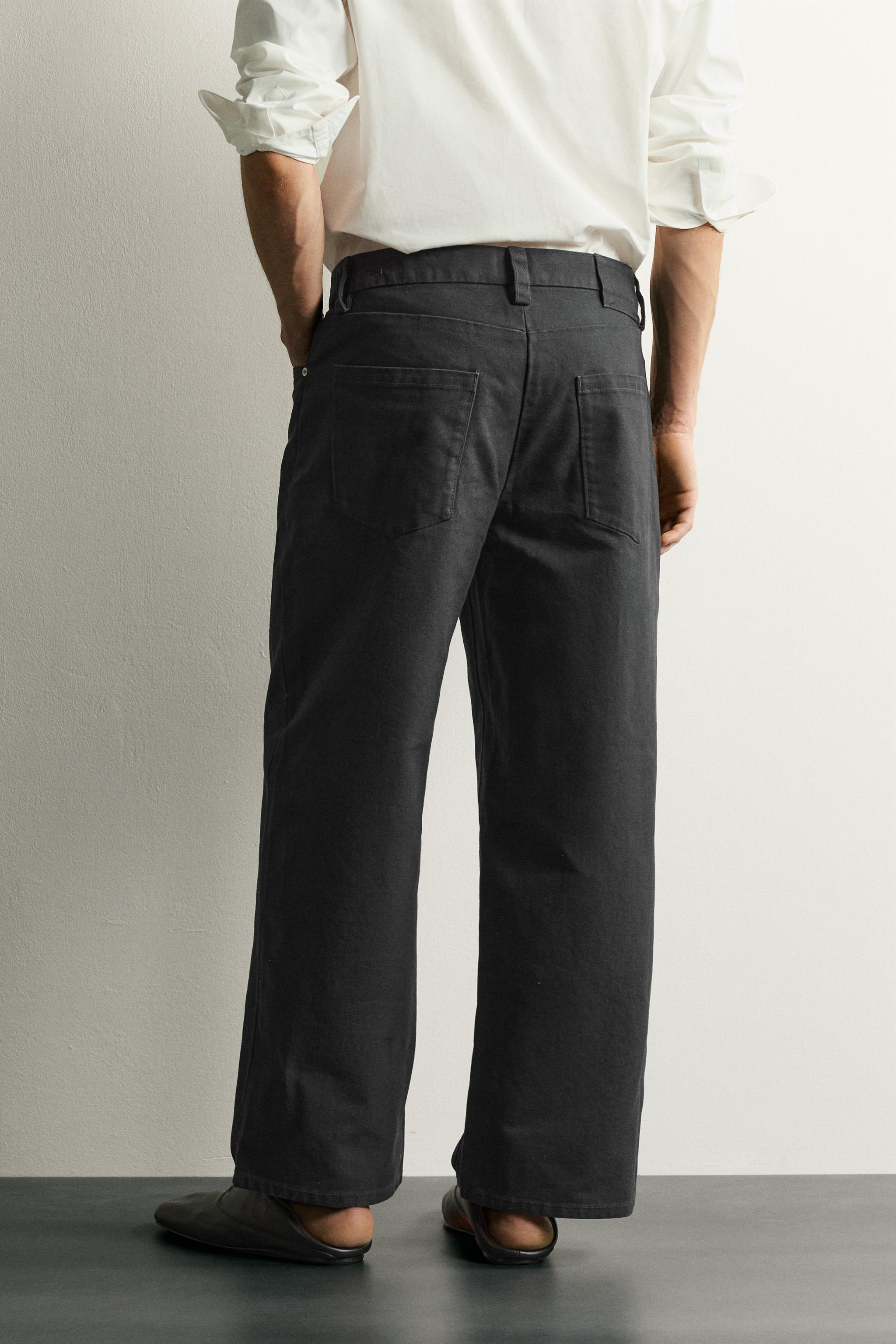 Мужские джинсы Zara STRAIGHT RELAXED FIT JEANS — фото 3