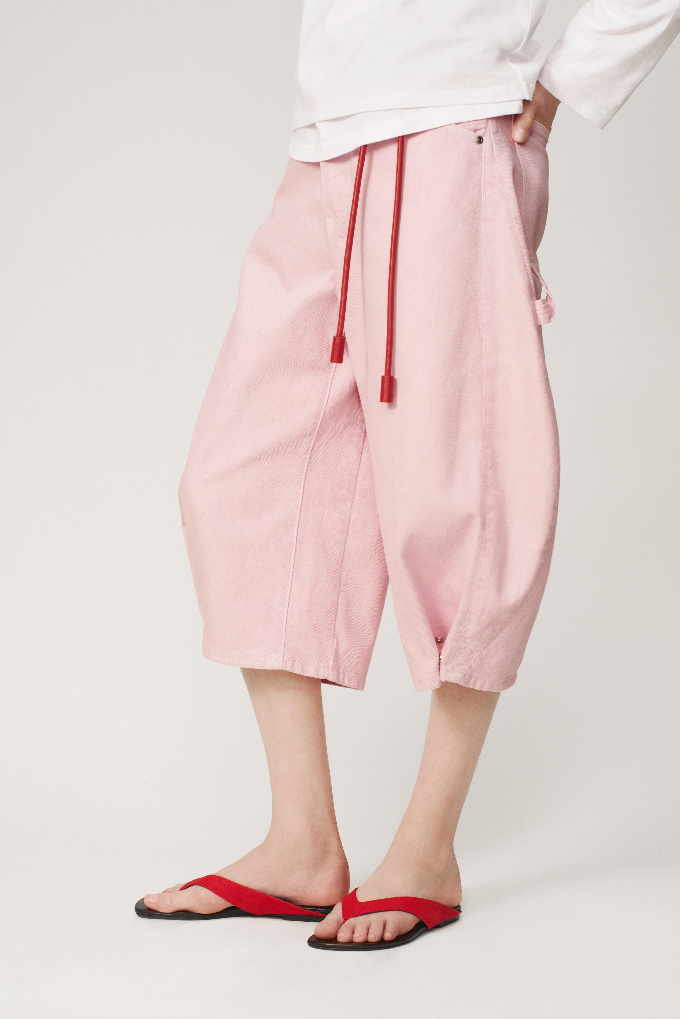PLEATED SHORTS - THE ITEM ZARA WOMAN — Pink