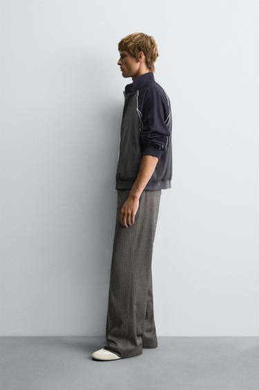 CONTRAST COLOUR BLOCK JACKET - Blue / Grey by Zara - Image 3