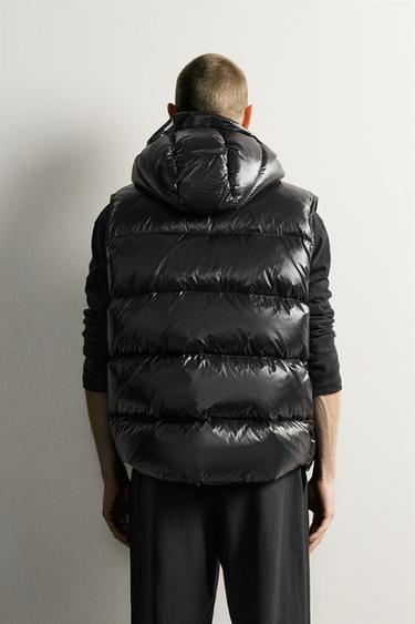 60% DOWN - 40% FEATHER WATER-REPELLENT VEST — Black 2