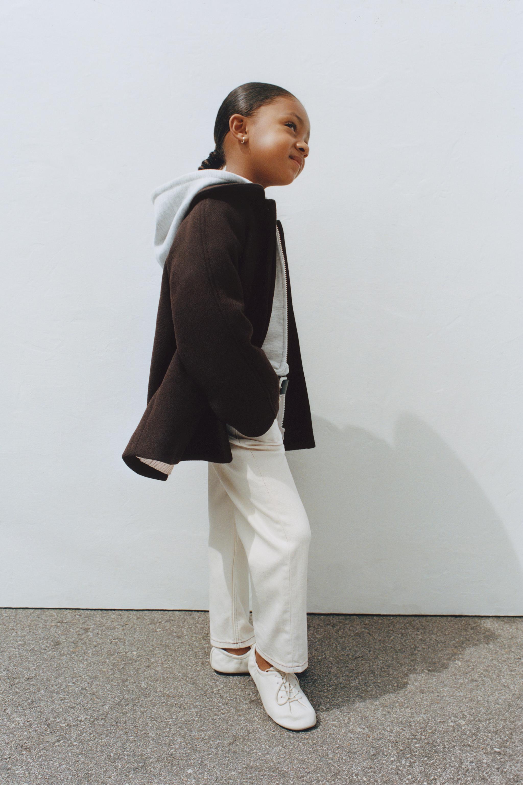 WOOL-BLEND MANTECO COAT - Chocolate | ZARA United States