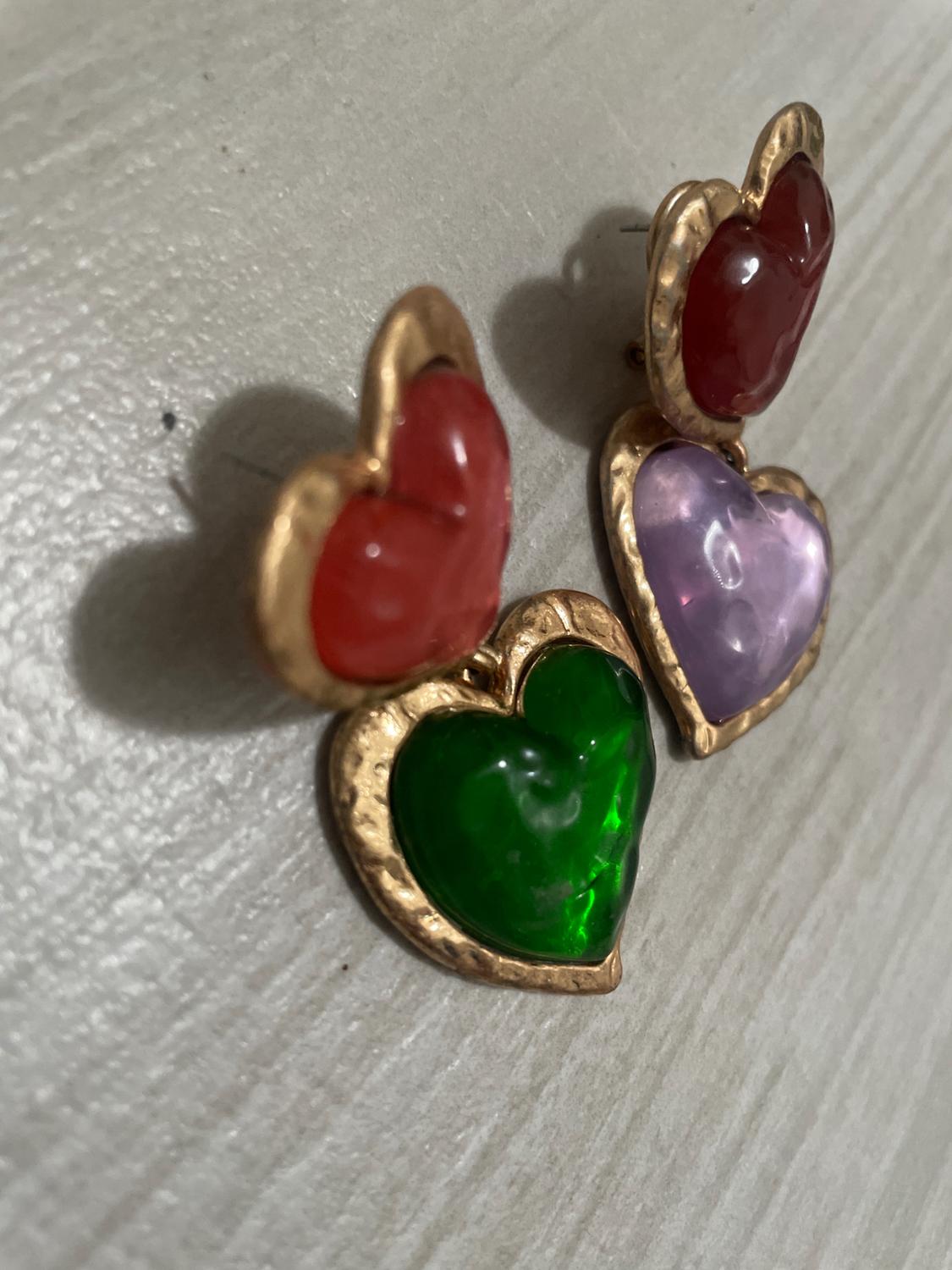MULTICOLOURED CHARM EARRINGS - Image 6