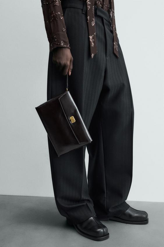 LEATHER CLUTCH from Zara - $109