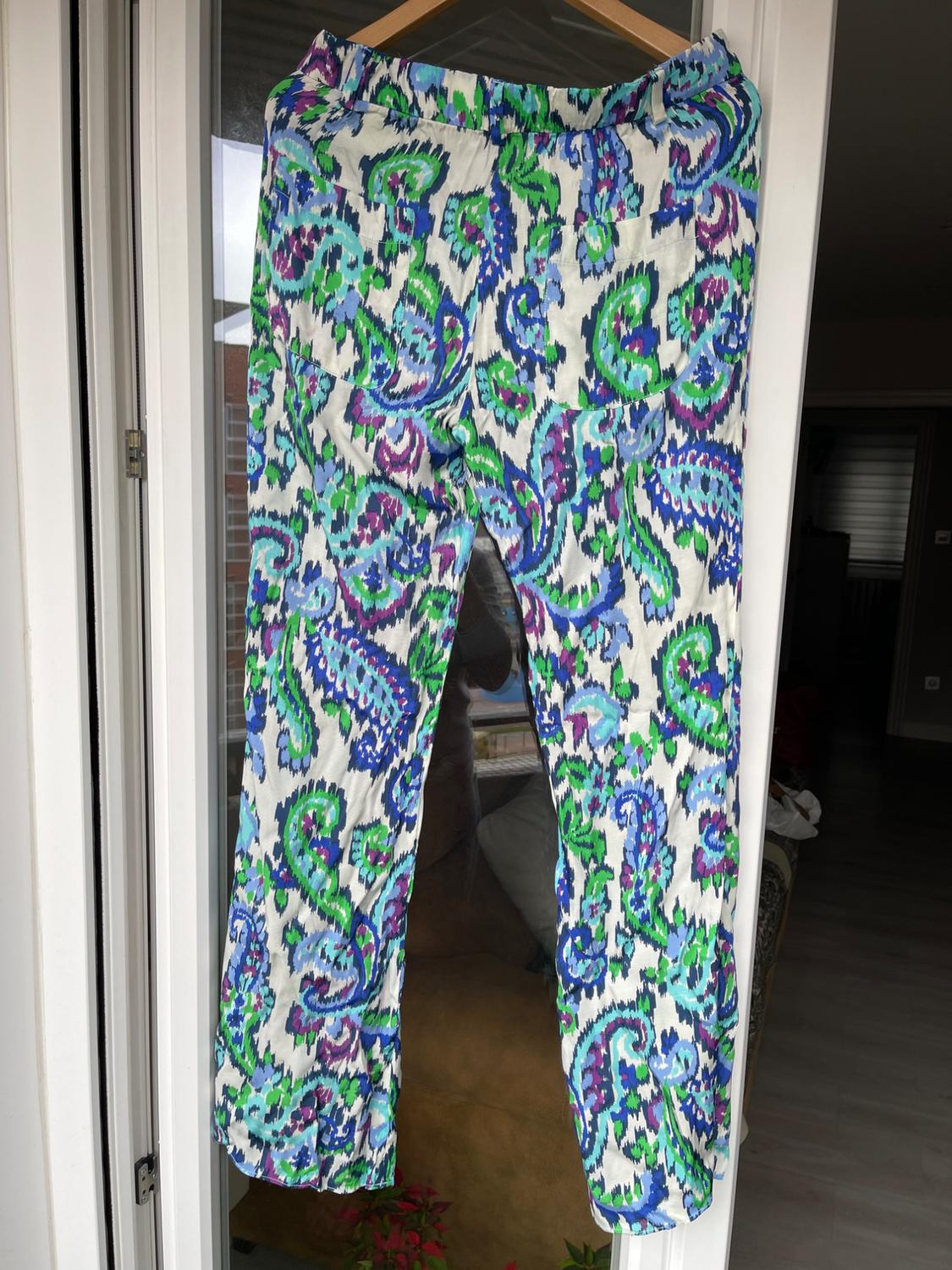 PRINTED FLARED TROUSERS - Image 2