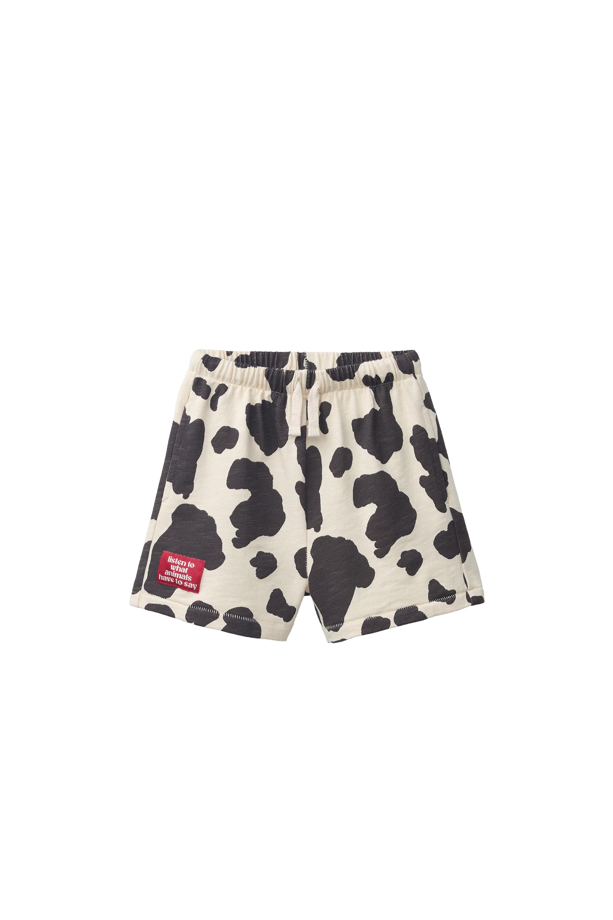 COW PRINT PLUSH SHORTS - Multicolored | ZARA Mexico