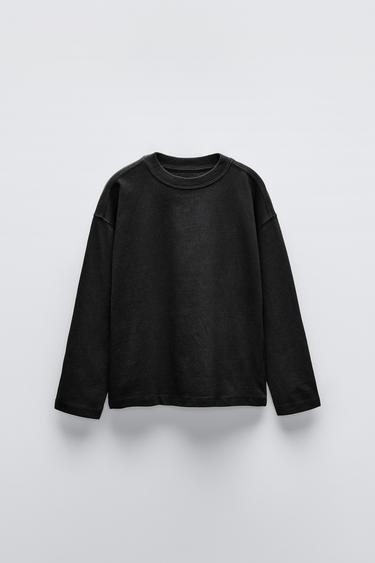 Zara BASIC T-SHIRT - Black