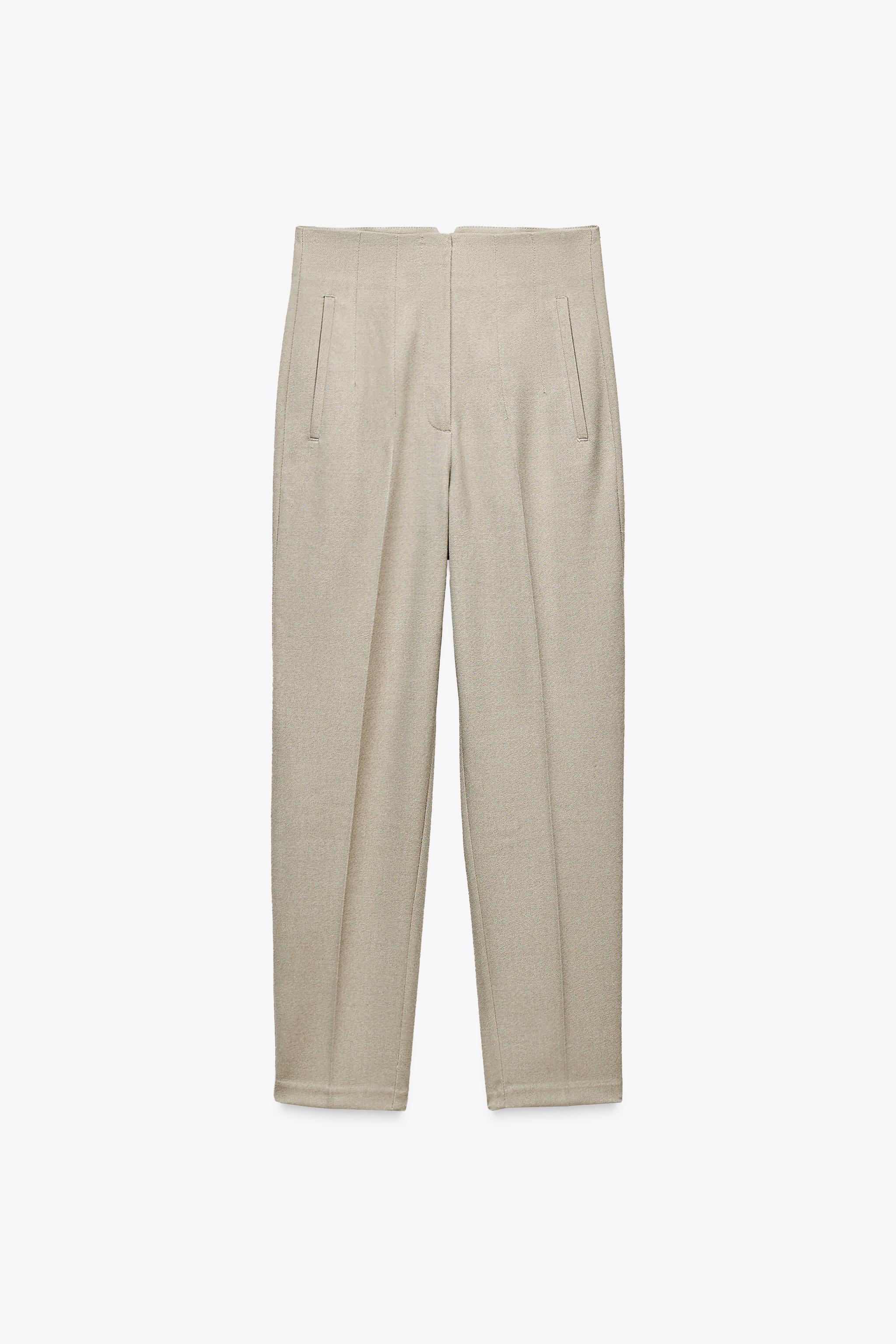 ハイウエストパンツ - オフホワイト | ZARA Japan / 日本