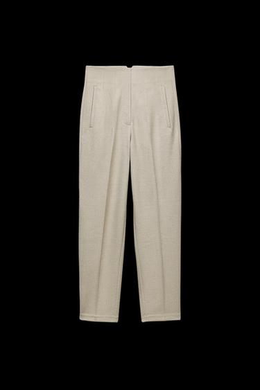 HOSE MIT HOHEM BUND - Sandfarben von Zara - Bild 0