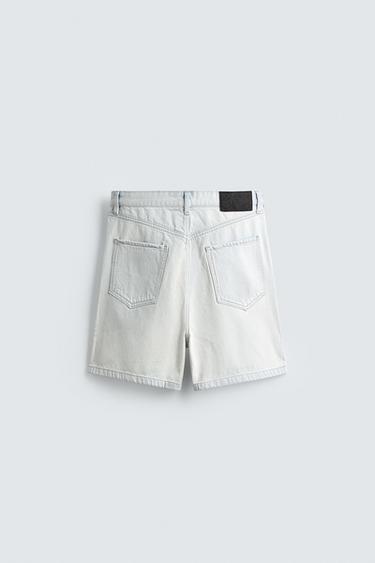 REGULAR FIT DENIM SHORTS - Sky blue by Zara - Image 6