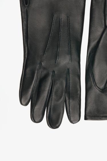 LIMITED EDITION 100% LEATHER SHORT GLOVES — Black 2
