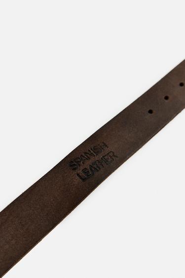 CEINTURE EN CUIR GUITARRICADELAFUENTE - Marron de Zara - Image 3