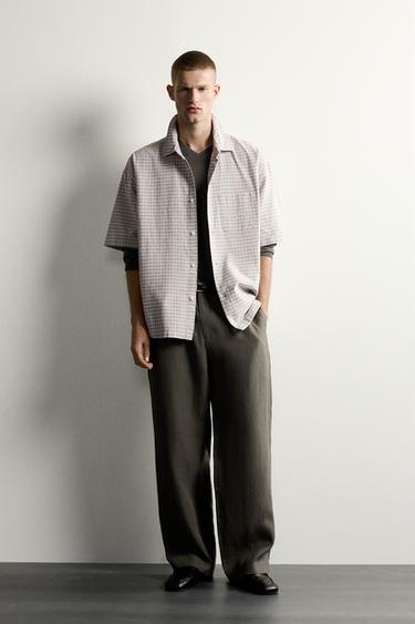 OVERSIZE FIT OXFORD SHIRT - Light grey by Zara