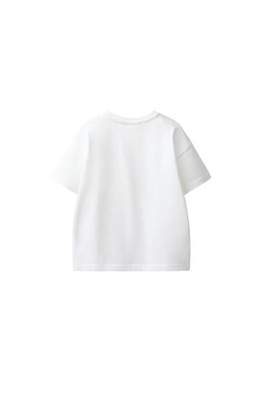 EMBROIDERED HEART PLAIN T-SHIRT — White 2