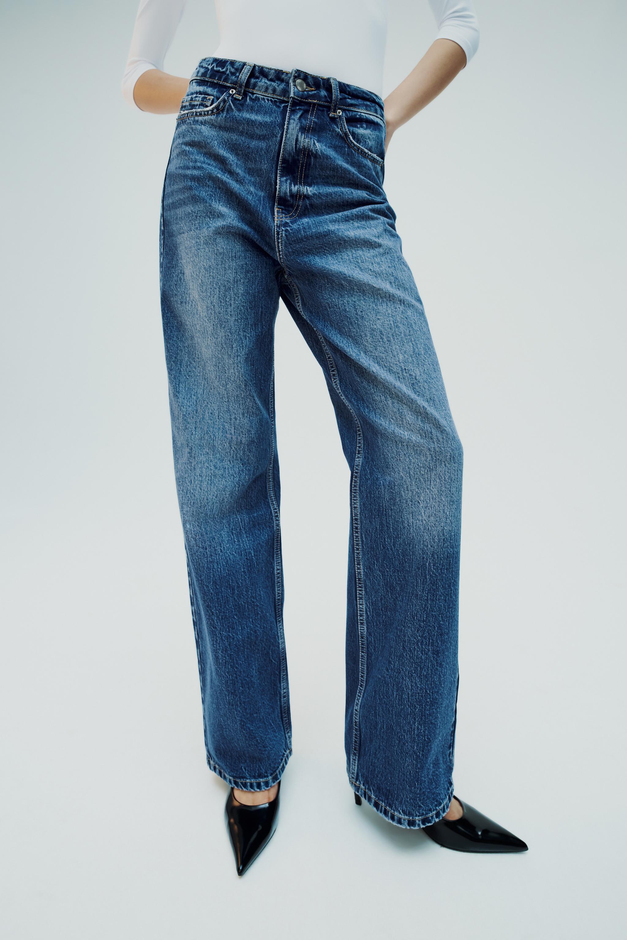 Shop ZARA 2023-24FW HIGH-WAISTED PAPERBAG BAGGY JEANS Z1975 (5862/165) by  MarcaBonito