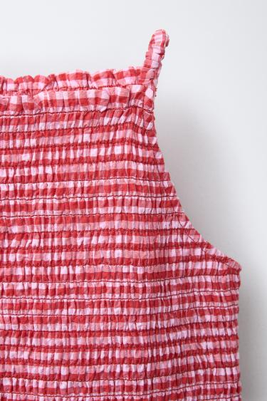 GINGHAM HALTER TOP - Red by Zara - Image 2