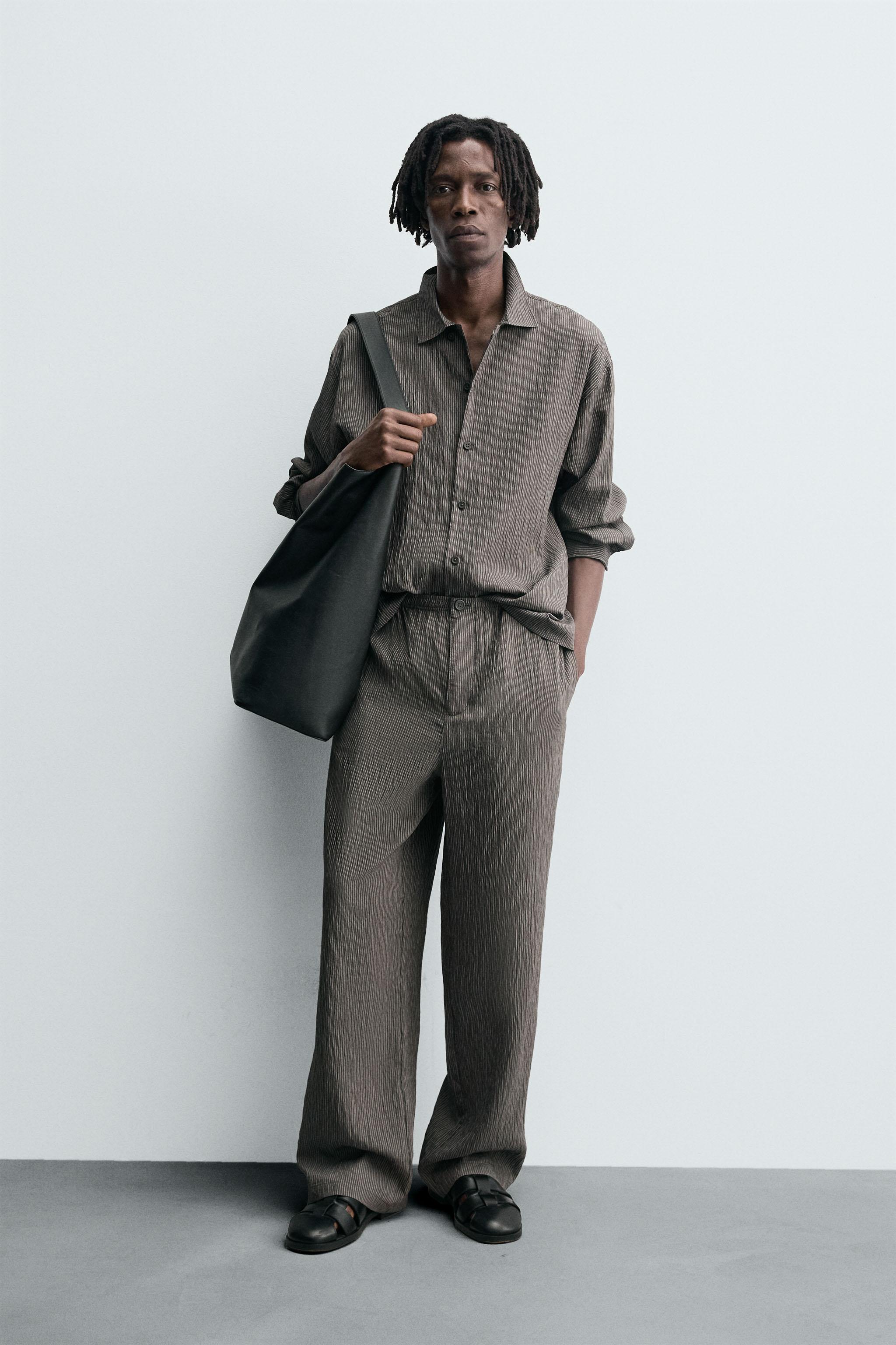 スペイン発送 ZARA ストライプワイドパンツ 上品カジュアル 新作 スペイン発送 ZARA ワイドストライプパンツ 選べるカラー 最新作