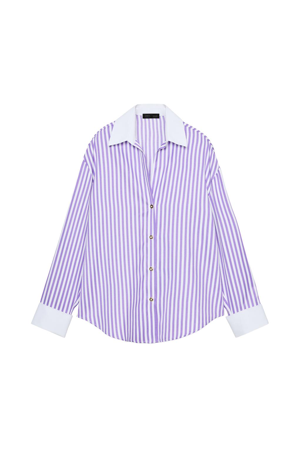 STRIPED POPLIN SHIRT - image 3