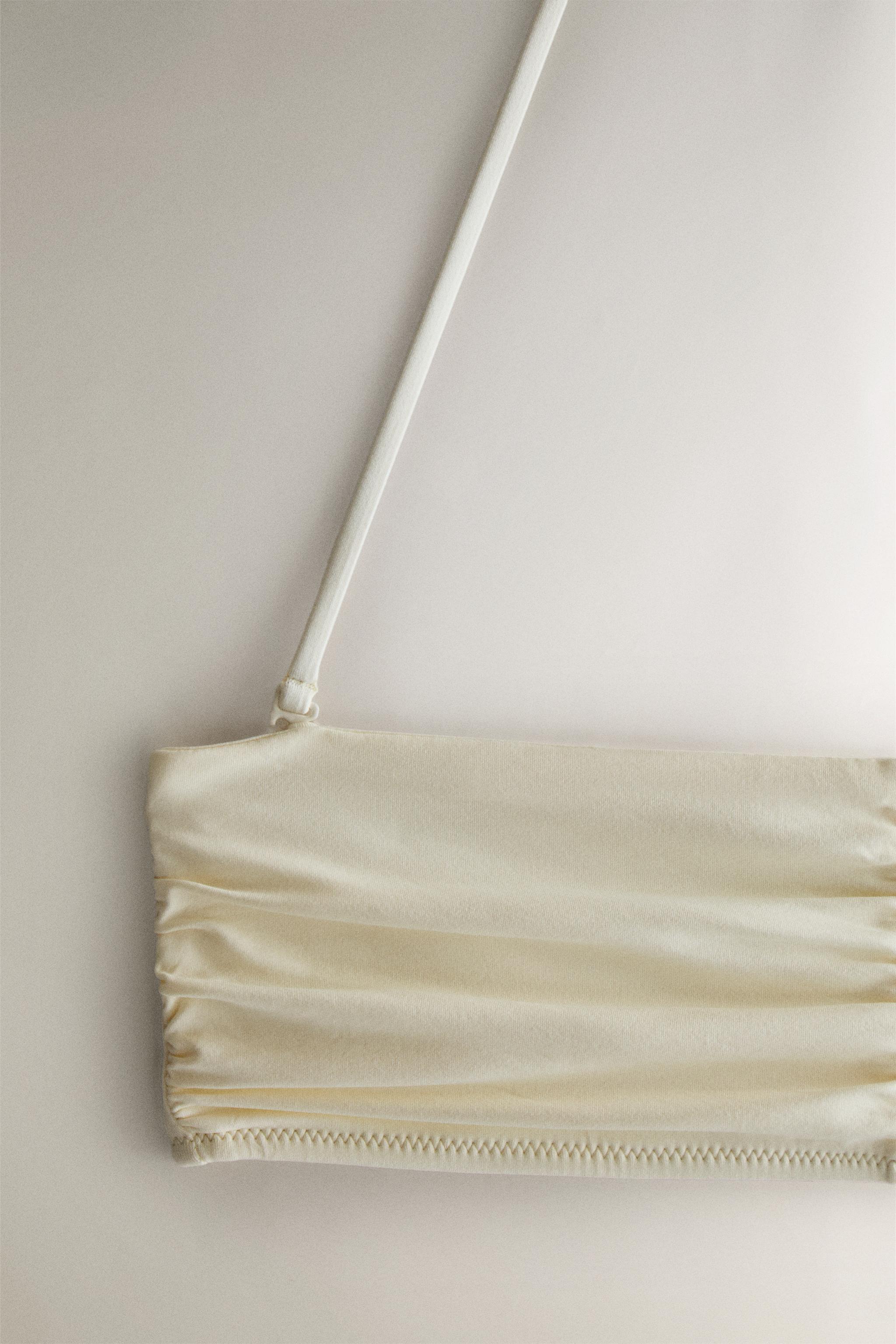 GATHERED BEACH BANDEAU BIKINI TOP