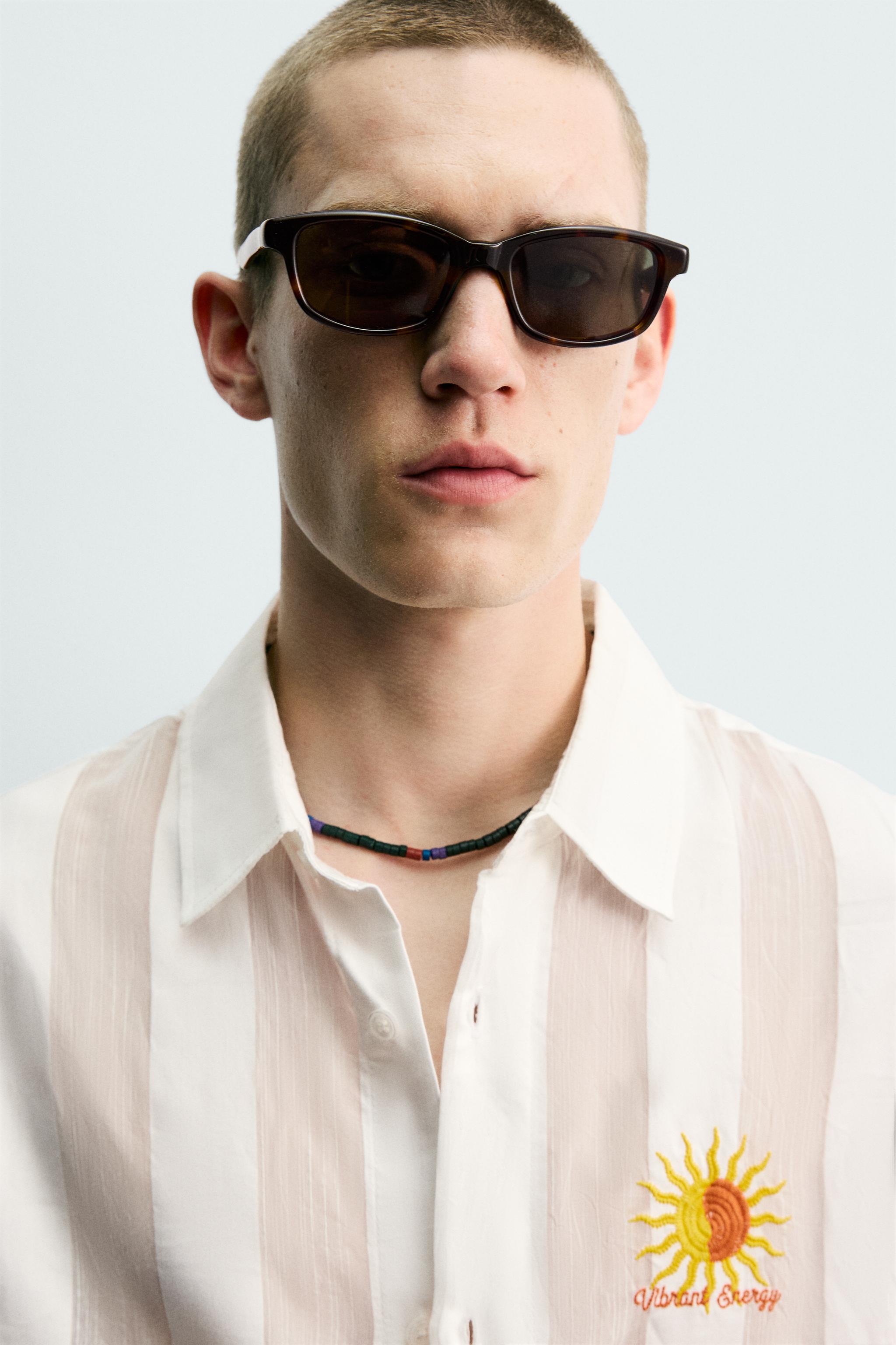 EMBROIDERED STRIPED JACQUARD SHIRT