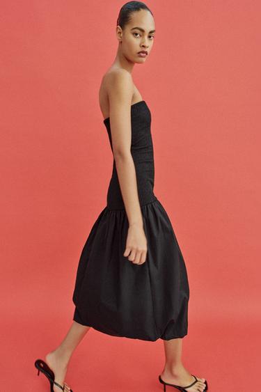 ROBE BUSTIER BIMATIÈRE - Noir de Zara