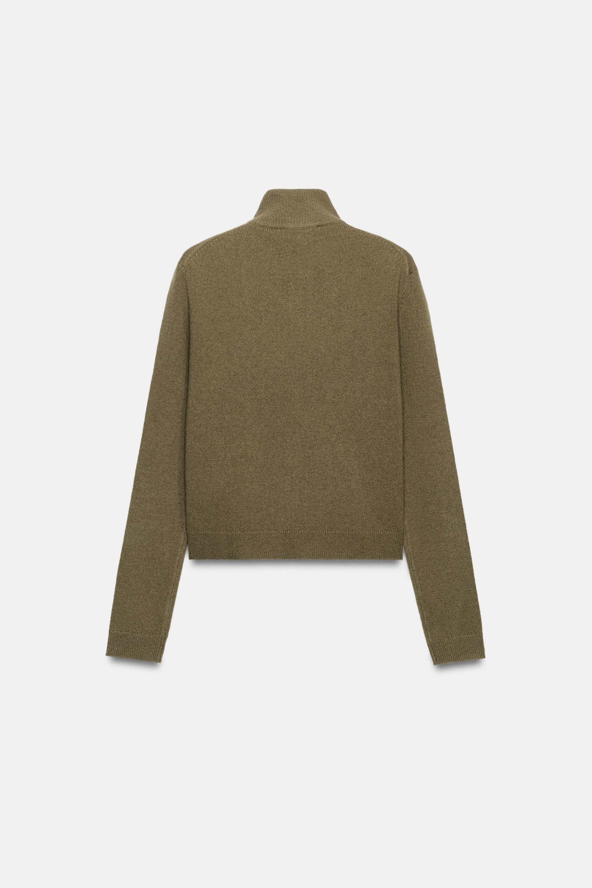 Zara %100 YÜN FERMUARLI HIRKA görsel 7
