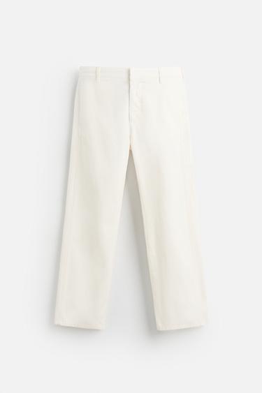 PANTALON CHINO COTON - CHANVRE - Blanc de Zara - Image 5