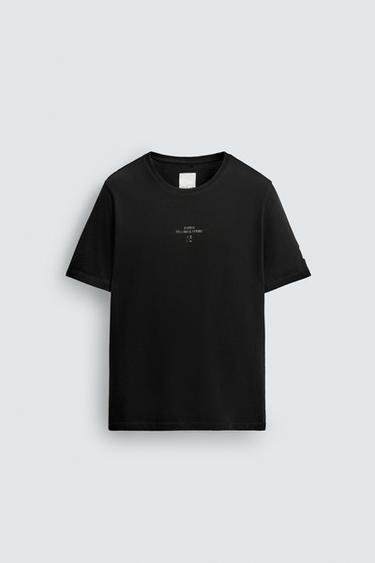 スリムフィットTシャツ X SR_AブラックZaraのスリムフィットTシャツ X SR_A - ブラック 