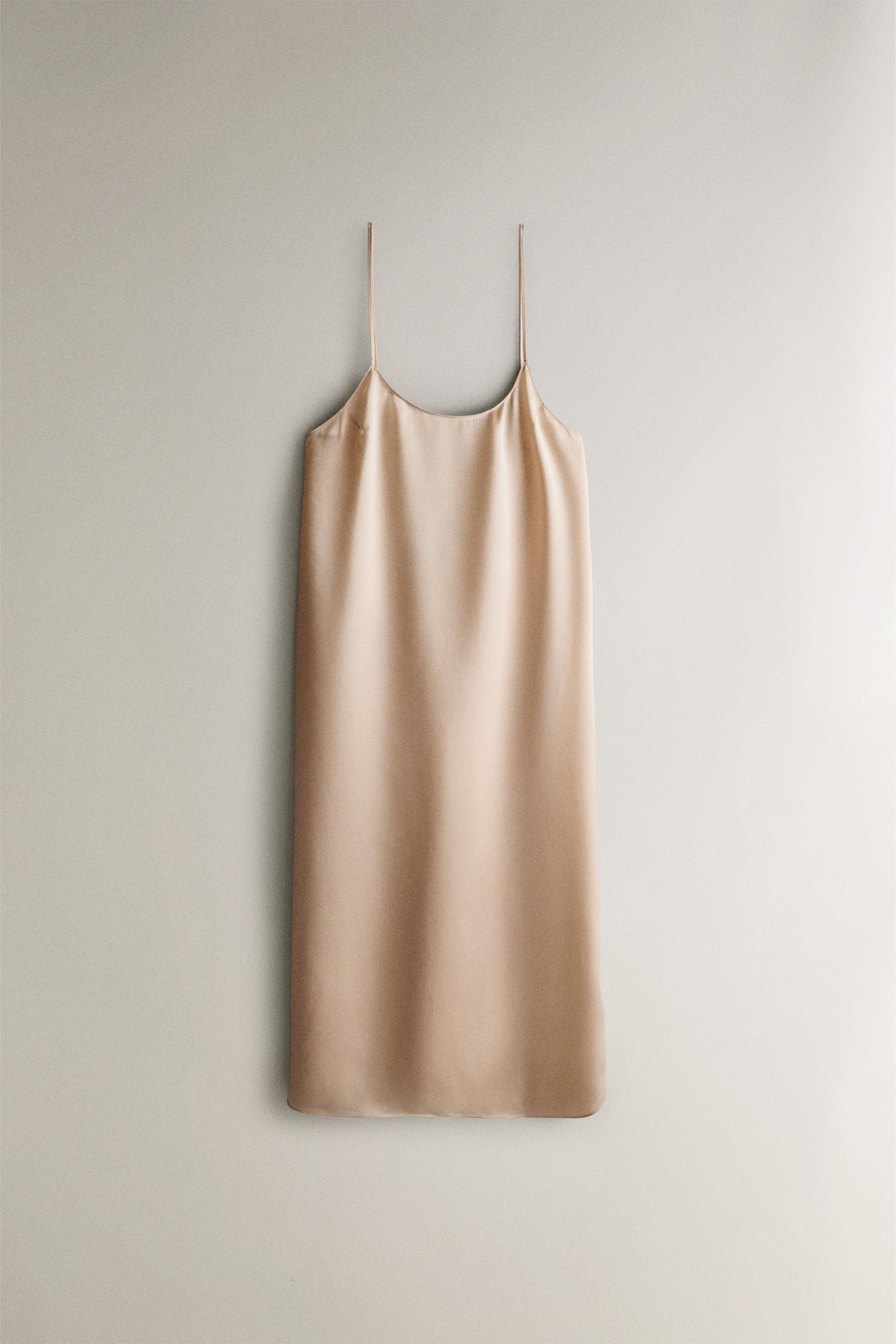 LONG SILK BLEND — Beige-pink