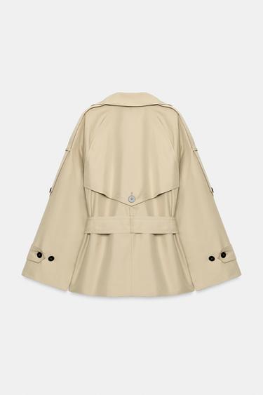 TRENCH COURT À CEINTURE ZW COLLECTION - Beige clair de Zara - Image 2