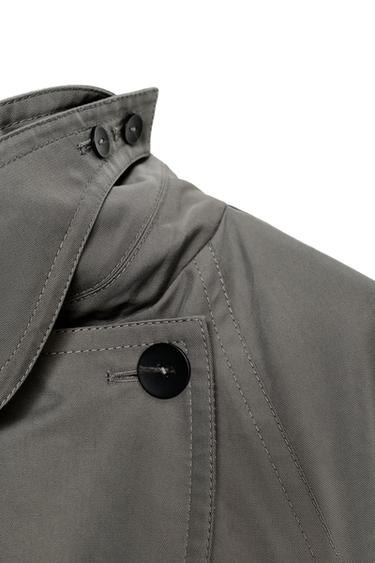 OVERSIZE-TRENCHCOAT MIT GÜRTEL – ZW COLLECTION - Grau / Rostbraun von Zara