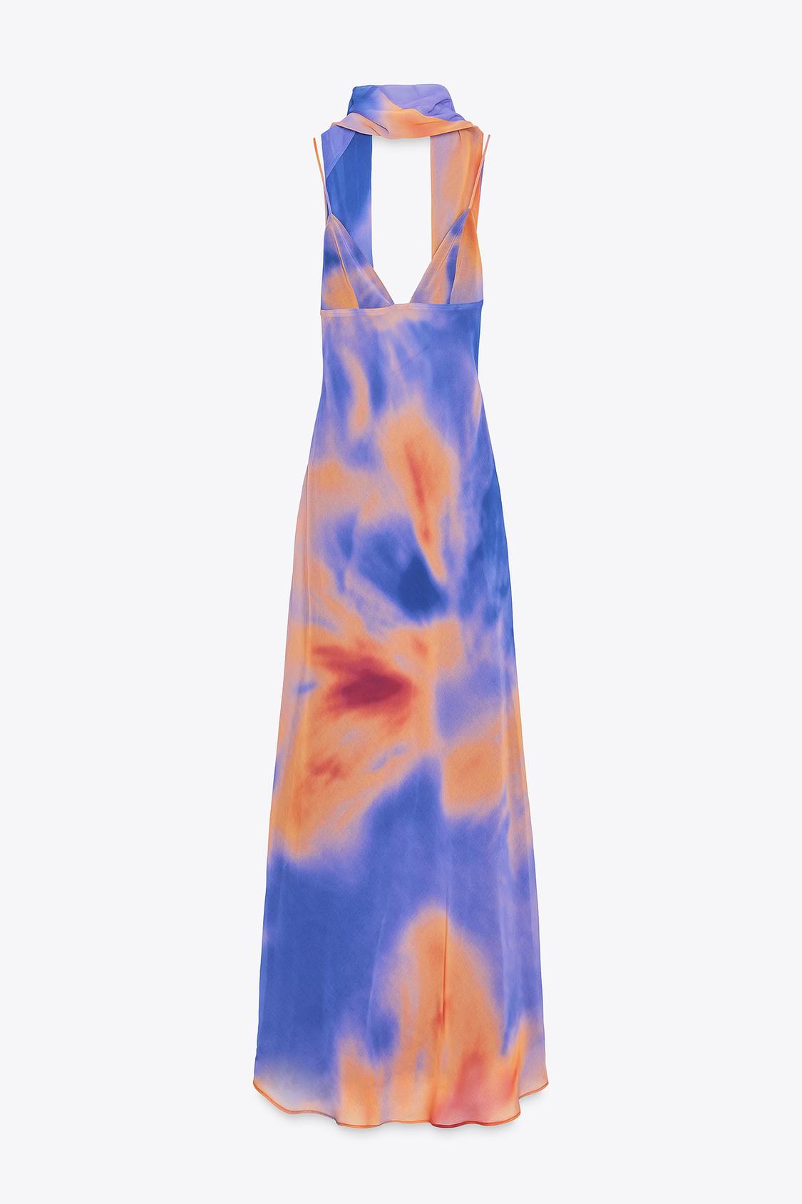 FOULARD PRINT LONG DRESS