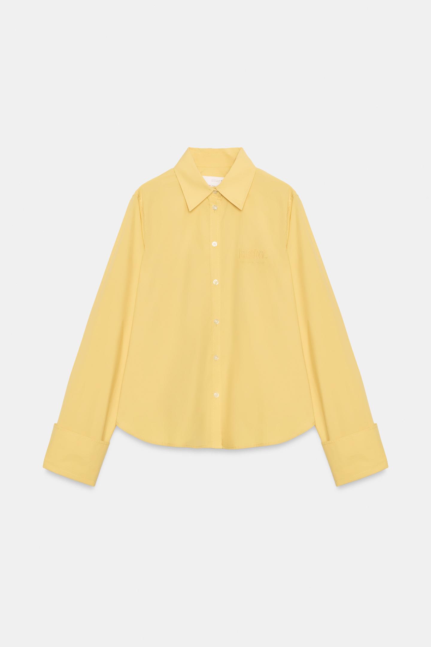 Женская рубашка Zara Fruit OF the Loom™ Poplin, цвет: Горчичный — фото 3