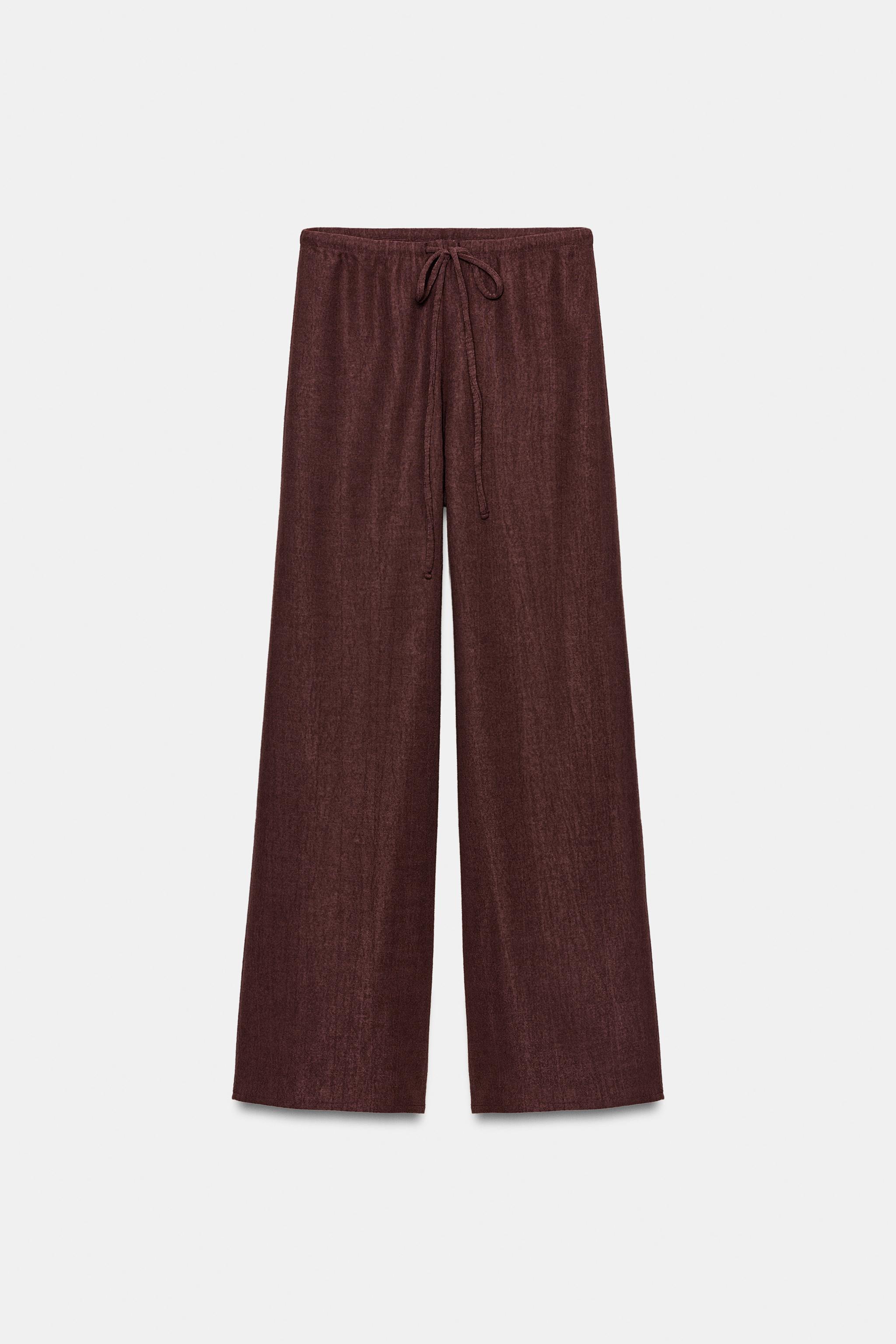 Zara Rustik Düz Paça Pantolon görsel 8