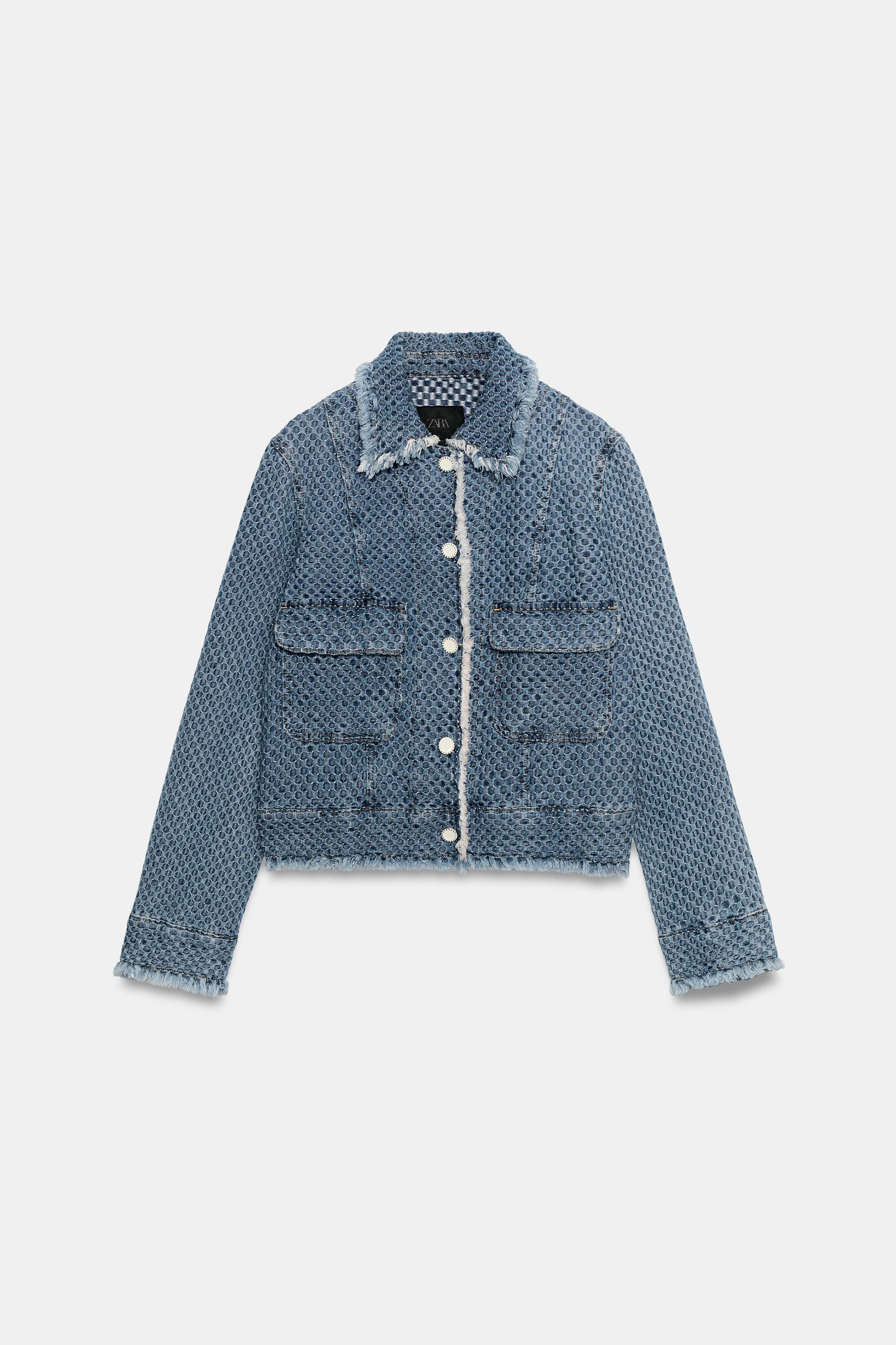 Zara ZW COLLECTION DENIM CEKET görsel 7