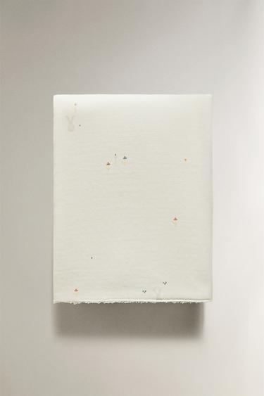 Zara BABY CHIFFON EMBROIDERED BATH TOWEL - Ecru - Image 0