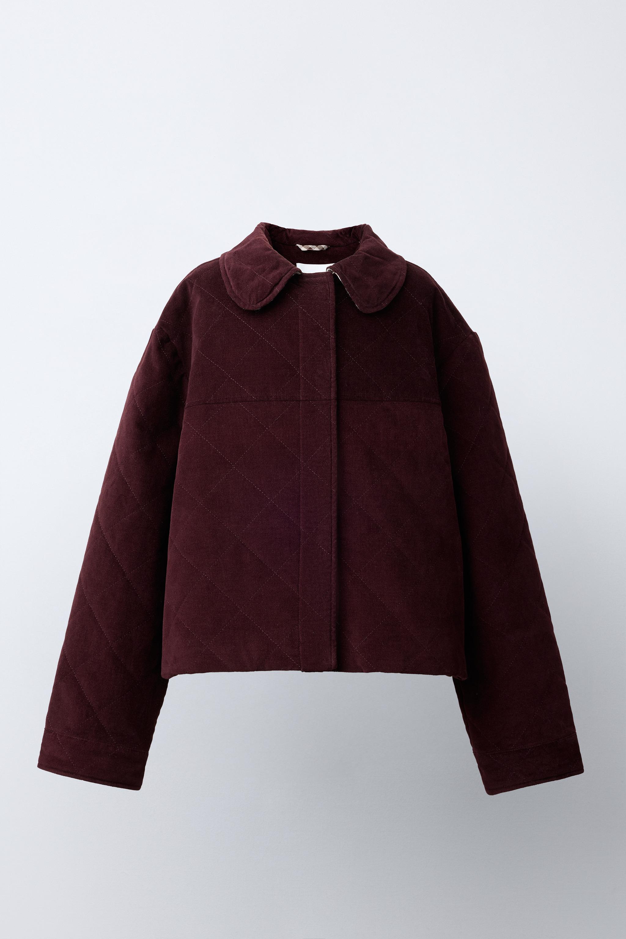BLOUSON EN VELOURS AVEC COL CLAUDINE