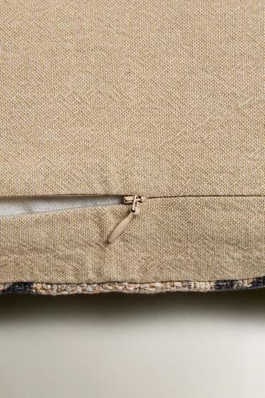 HOUSSE DE COUSSIN IMPRIMÉ FLEURI - Bleu de Zara - Image 3