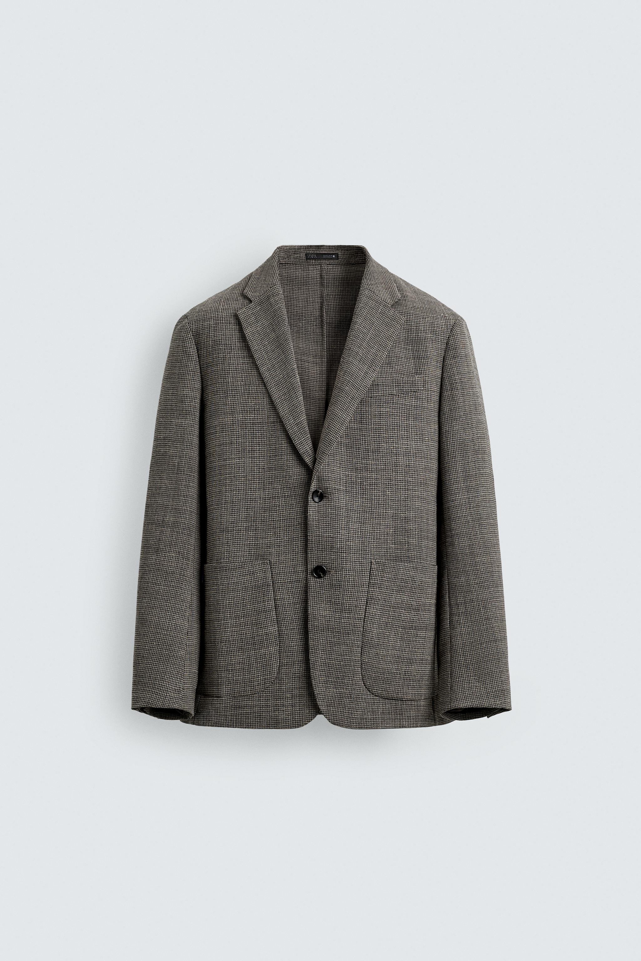 VESTE REGULAR FIT PIED-DE-POULE