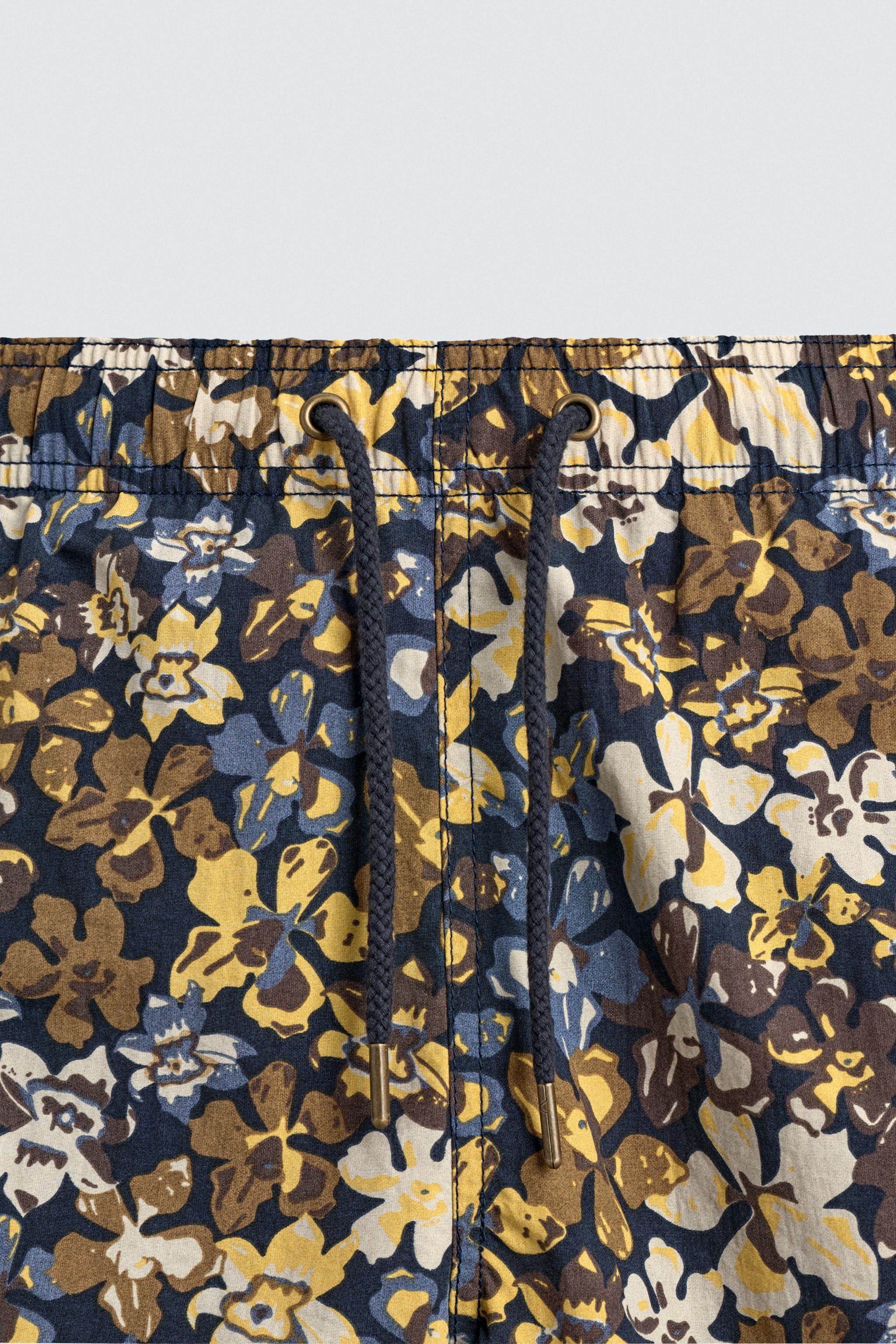 MAILLOT DE BAIN MI-LONG À IMPRIMÉ FLORAL