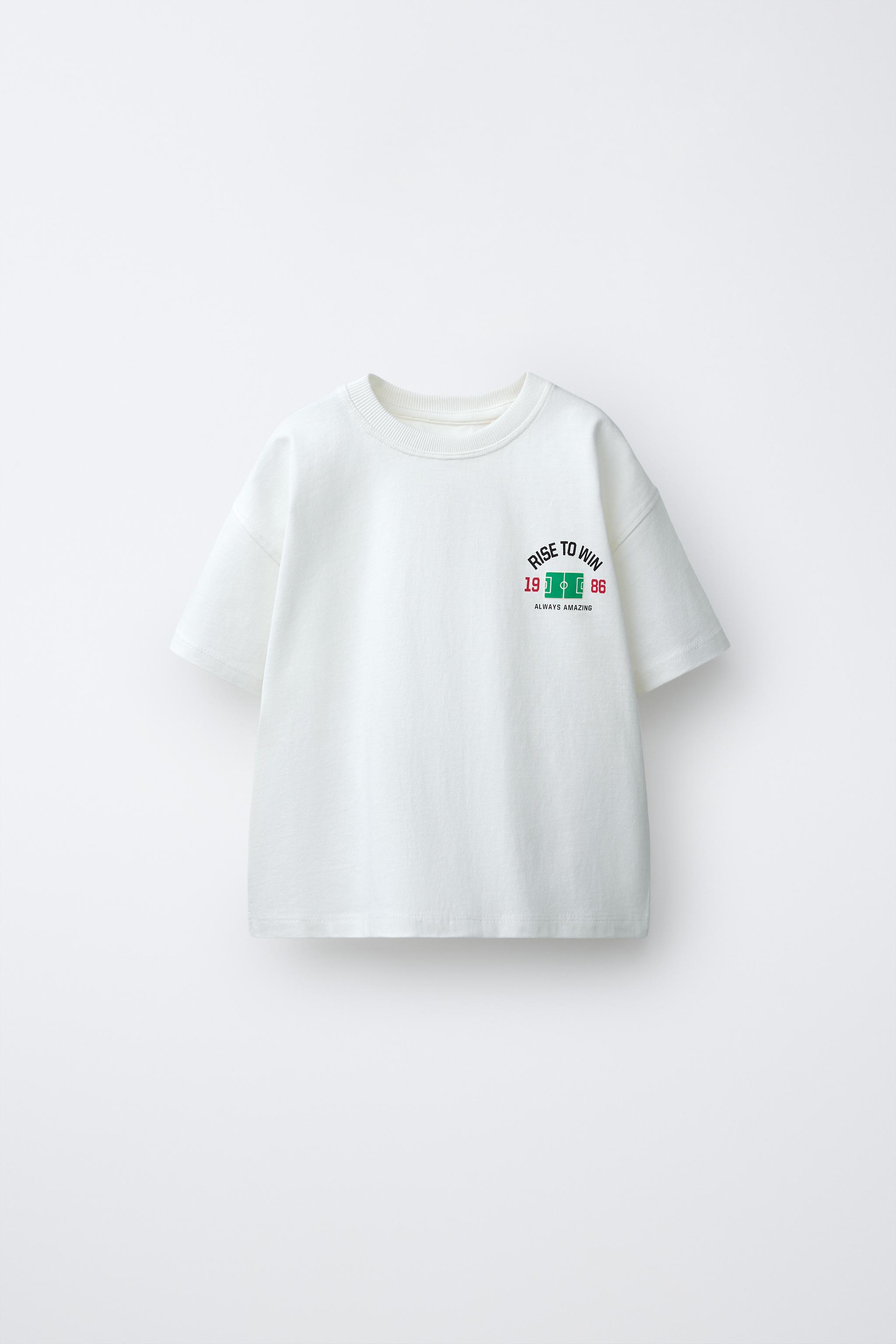 FOOTBALL PRINT T-SHIRT - White | ZARA United States