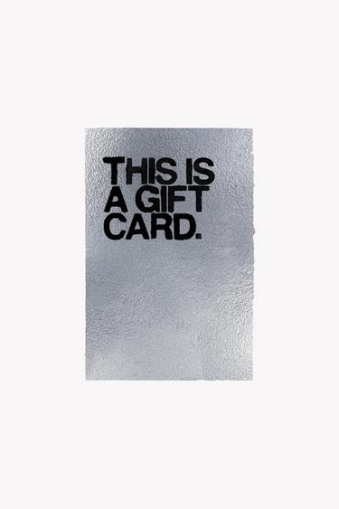Zara GIFT CARD (PHYSICAL) - Silver - Image 0