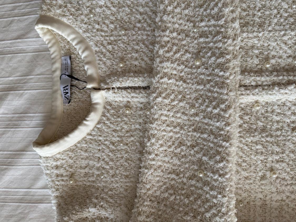 KNIT CARDIGAN WITH FAUX PEARLS - Image 3
