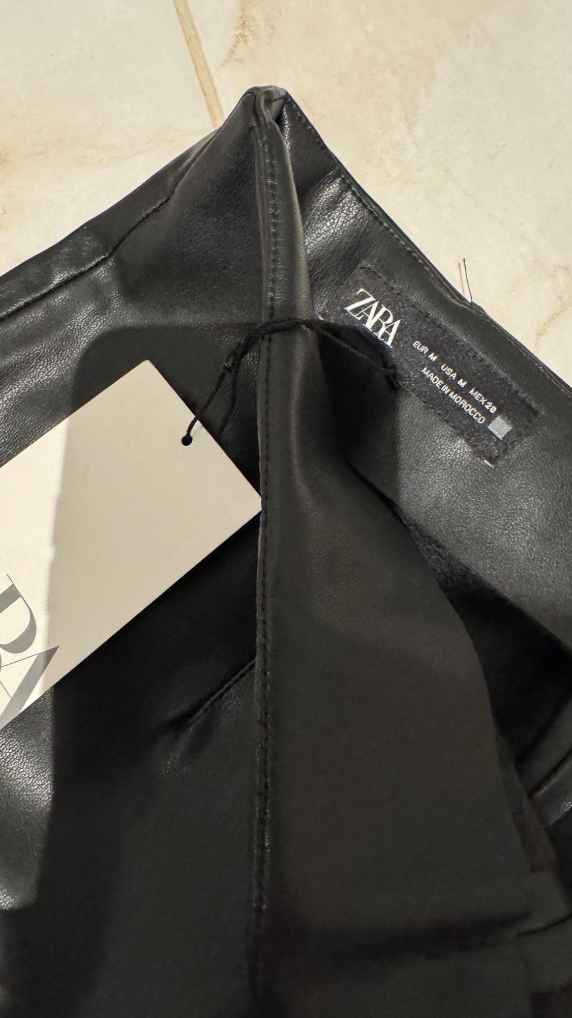 FAUX LEATHER HIGH-WAIST BERMUDA SHORTS - Image 6