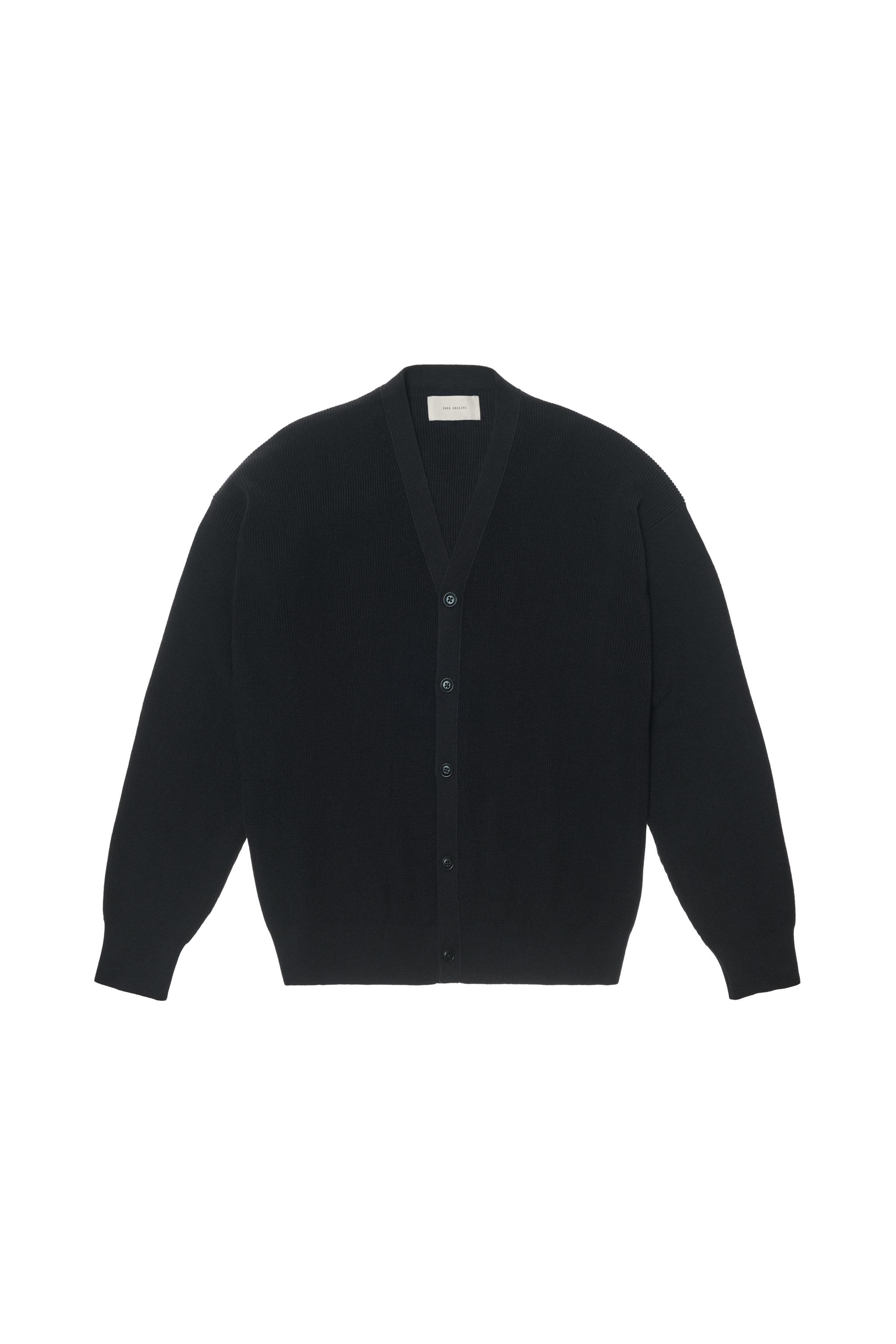 ZARA ORIGINS リブ編みジップカーディガン　OVY bazzstore_1134255444797